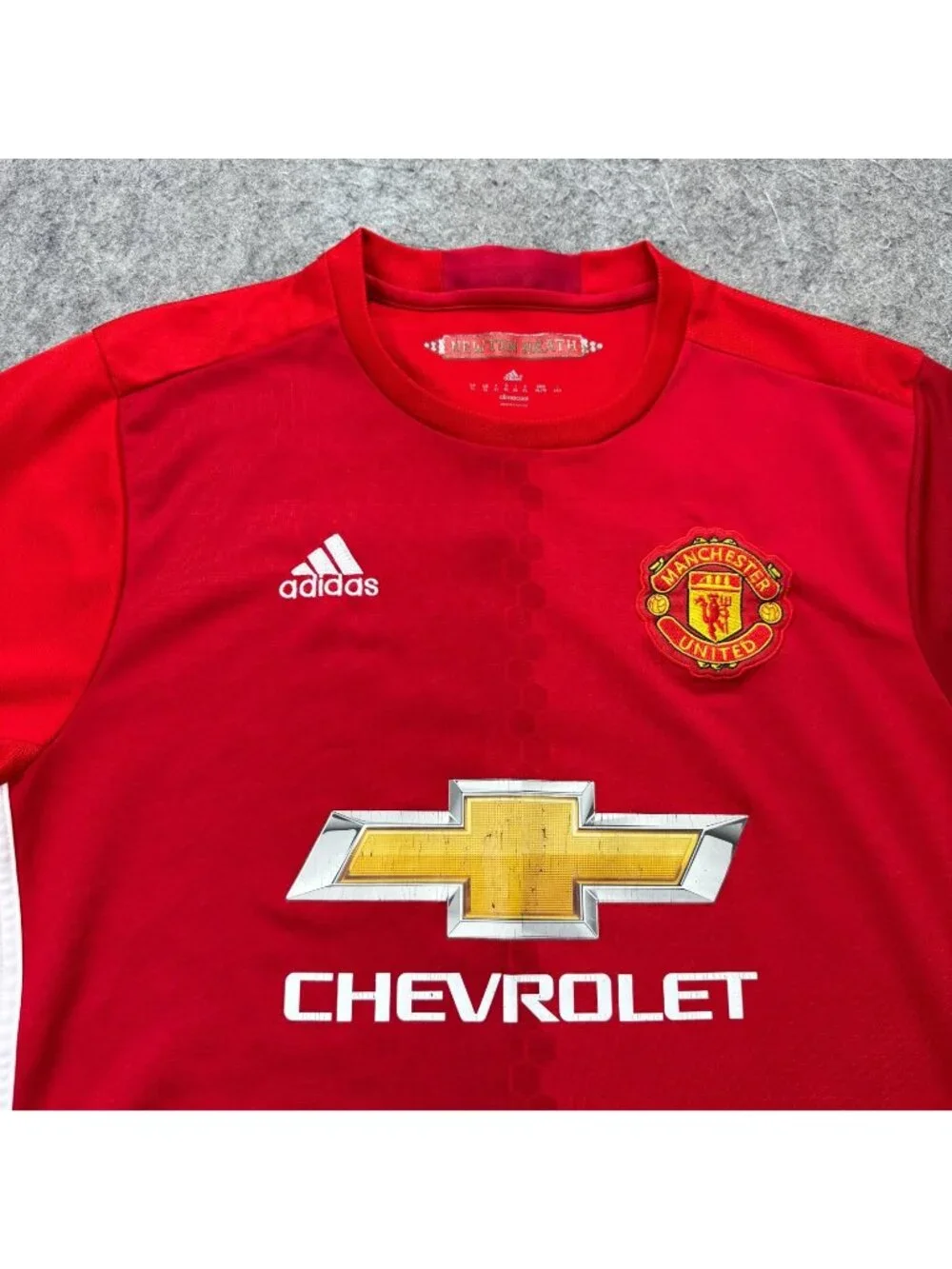 Manchester United Adidas Soccer Jersey Men XL Red 2016-2017 Home Pogba